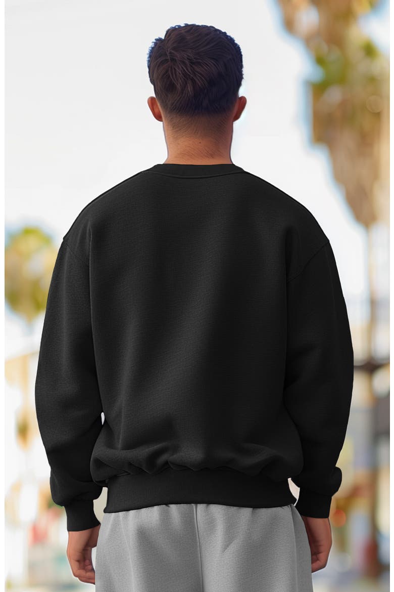 Alien Heavyweight Relaxed Mens Sweatshirt, Alternate, color, Black