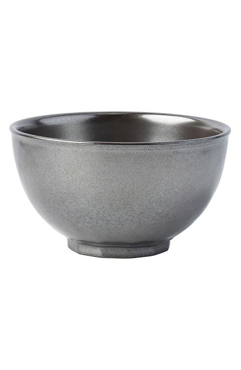 'Pewter' Ceramic Bowl