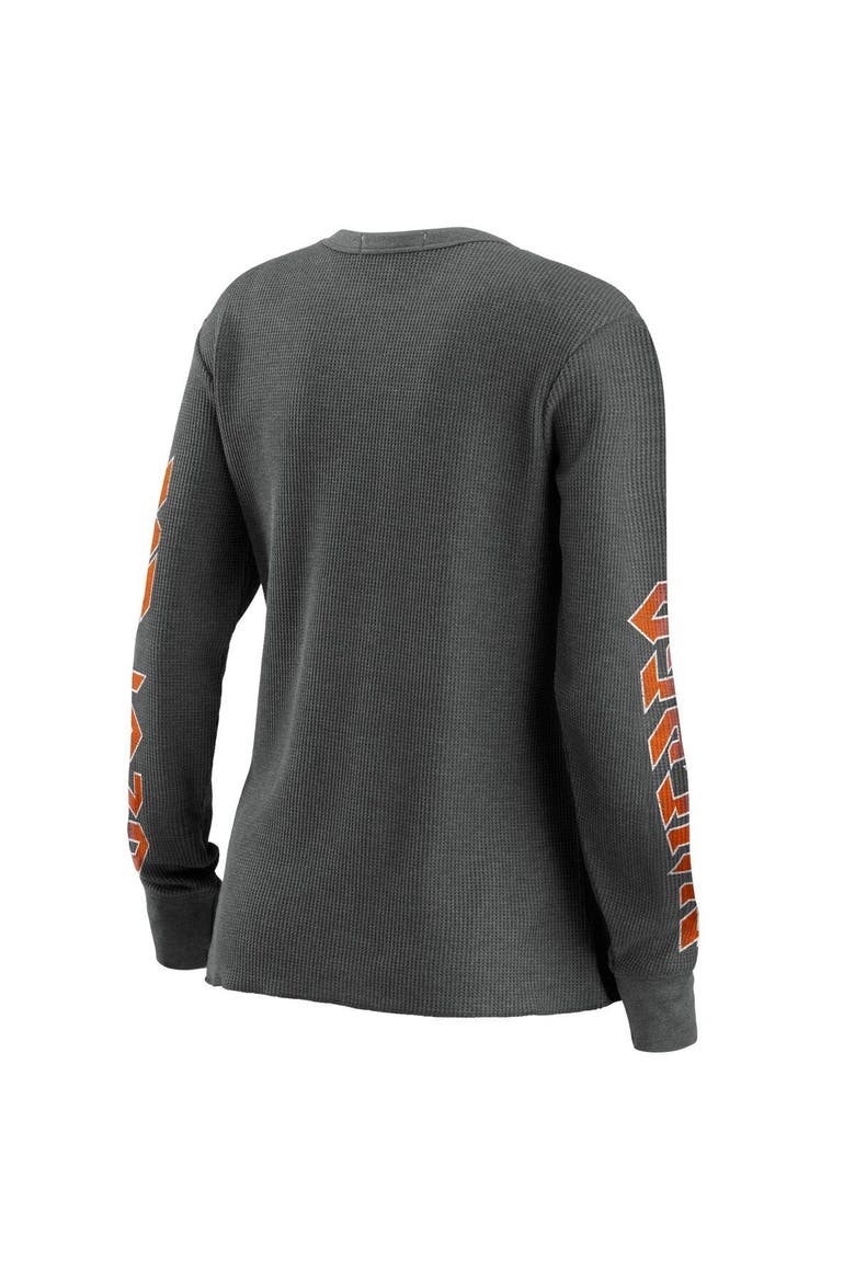 Women's WEAR by Erin Andrews Gray Chicago Bears Long Sleeve Thermal T-Shirt, Alternate, color, Gray
