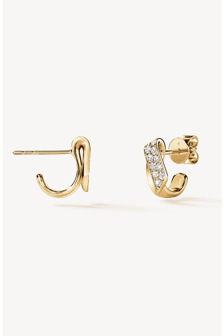 INSIDE/OUT 18K Gold Diamond Flip Earrings, 0.40ct., Alternate, color, YELLOW GOLD