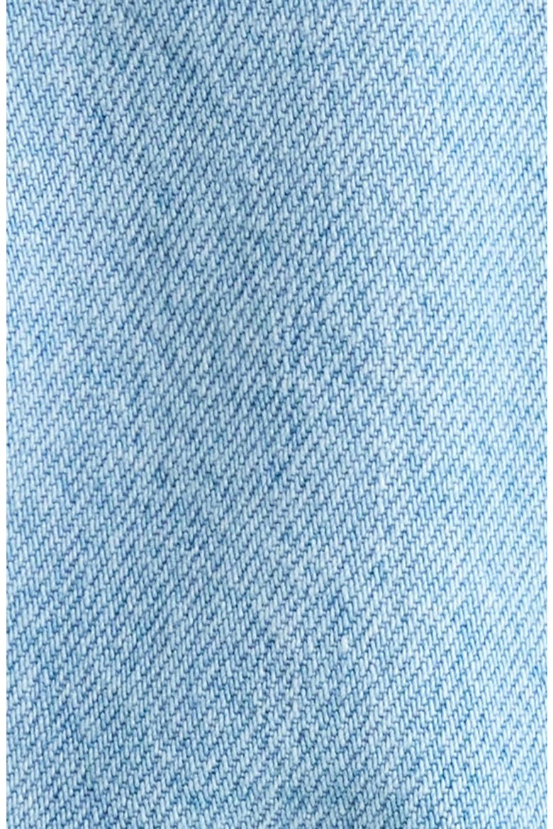 Corduroy Collar Military Jacket, Alternate, color, LIGHT WASH DENIM
