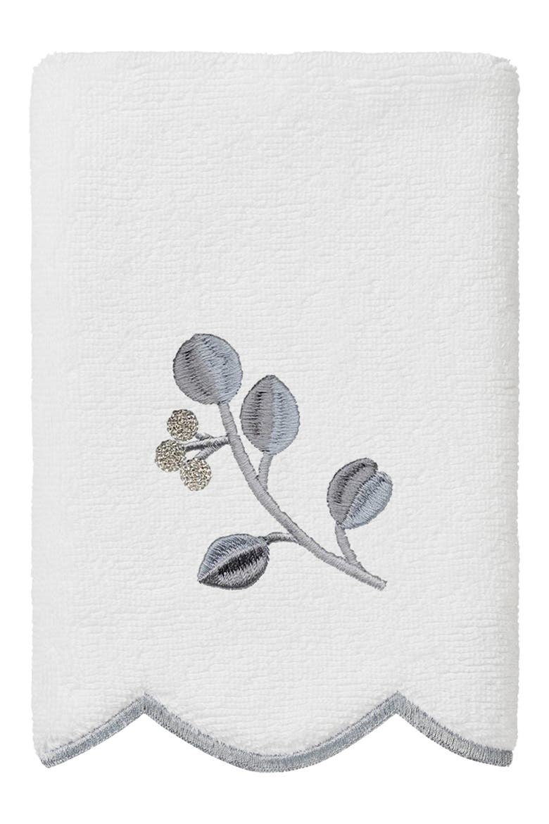 6-Piece Wild Branch Turkish Cotton Bath Towel Set, Alternate, color, WHITE/ GRAY