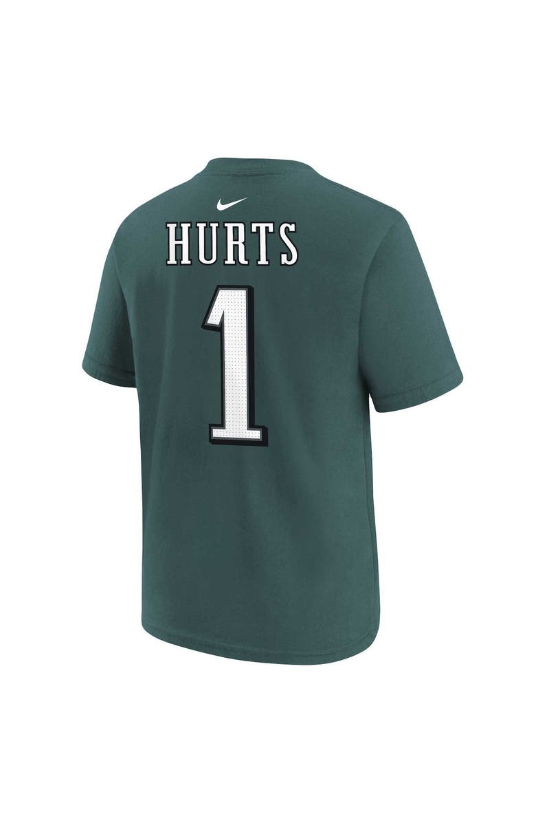 Nike Youth Nike Jalen Hurts Green Philadelphia Eagles Player Name & Number T-Shirt, Alternate, color, 
