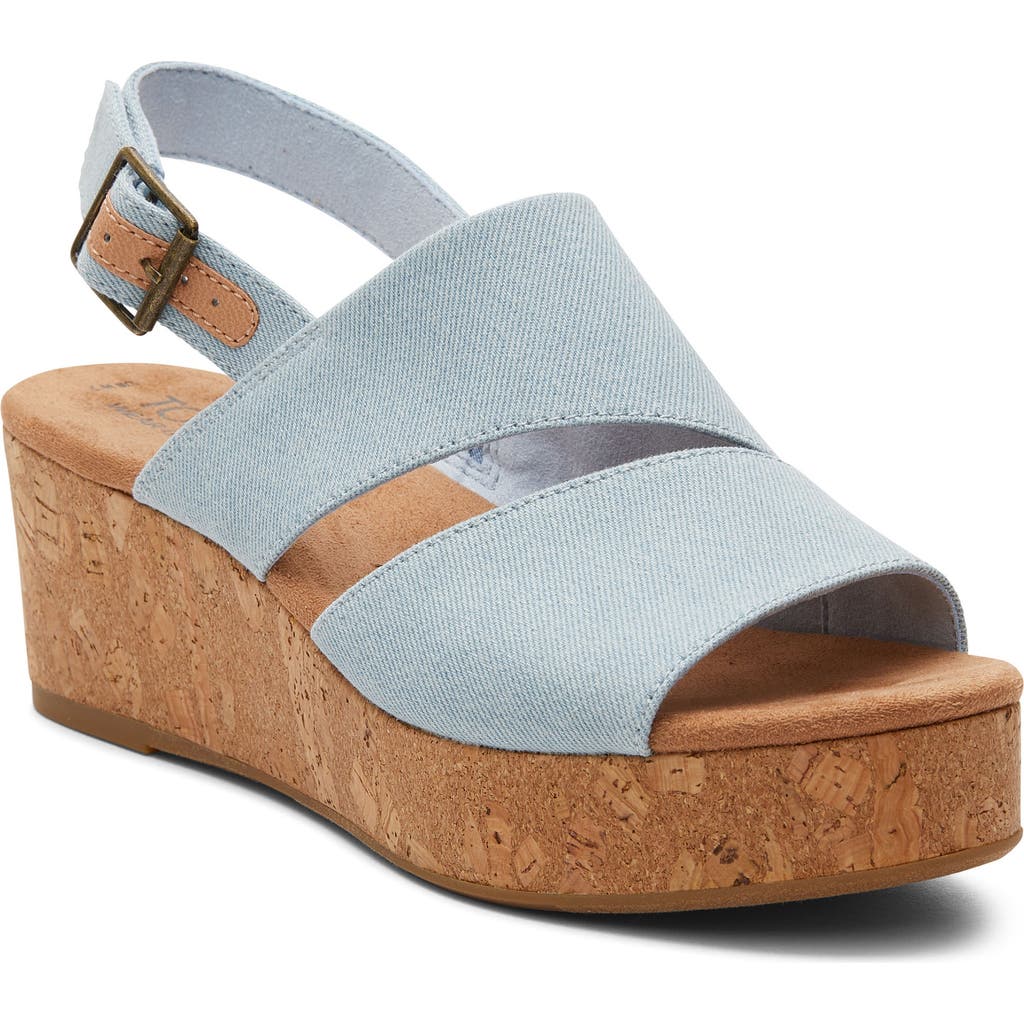TOMS TOMS CLAUDINE PLATFORM WEDGE SANDAL