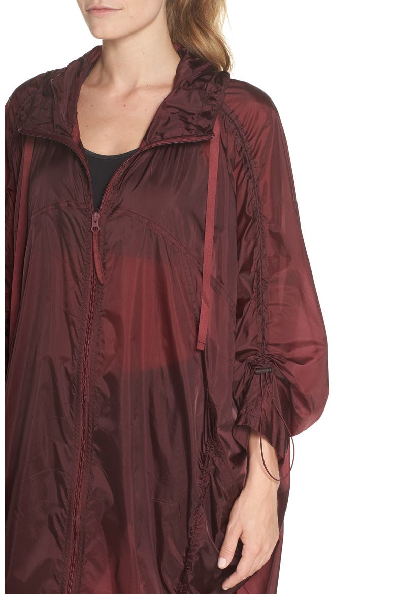 Olivia Sheer Parka, Alternate, color, RED TANNIN