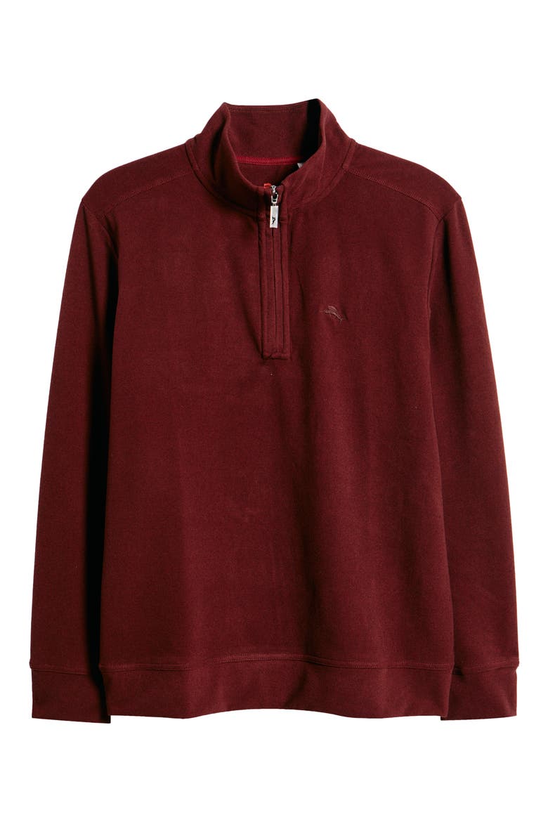 Brighton Point Half Zip Pullover, Alternate, color, PINOT NOIR