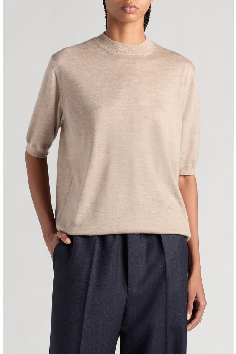 Lightweight Fine Cashmere Crewneck Sweater, Main, color, RIVERBED