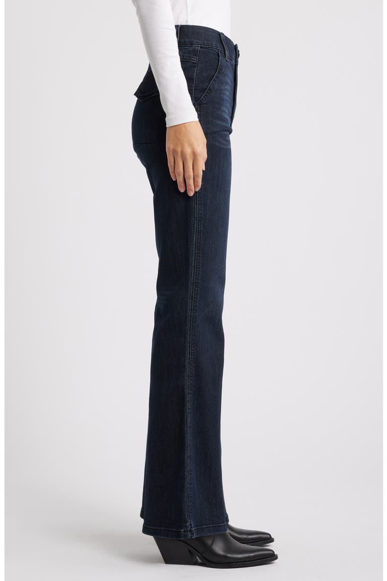 Skyrise Flare Jeans, Alternate, color, DARK INDIGO ARTISANAL