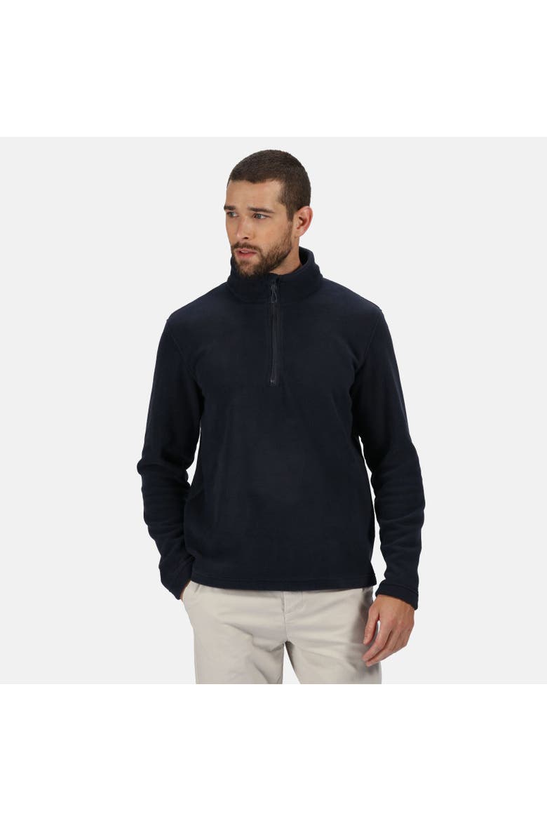 Honestly Made Half Zip Fleece, Alternate, color, Navy