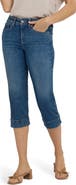 NYDJ Marilyn Triple Stitch Crop Straight Leg Jeans
