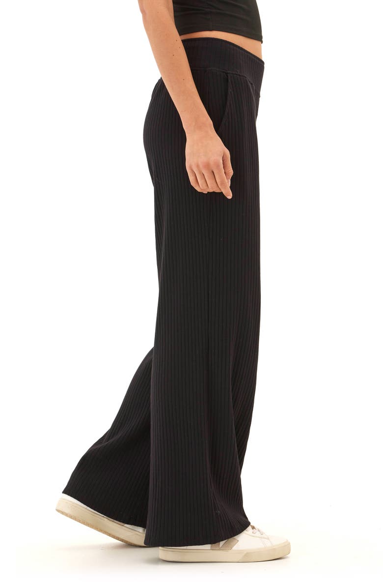 Threads 4 Thought Isla Organic Cotton Blend Rib Wide Leg Pants, Alternate, color, 