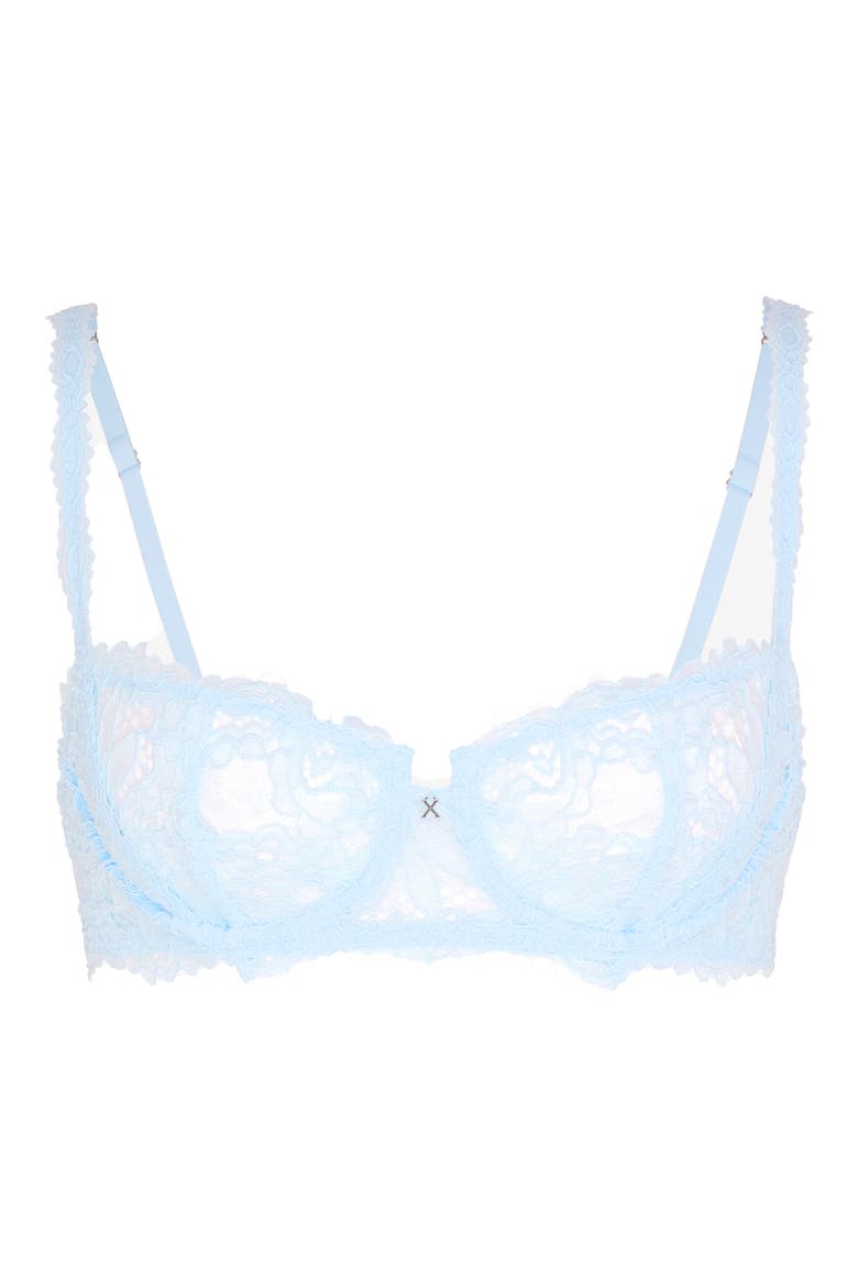 Romantic Corded Lace Unlined Underwire Bra, Alternate, color, SKYLINE BLUE