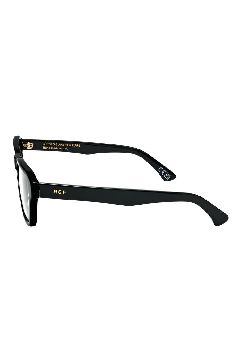 55mm Rectangle Reading Glasses, Alternate, color, BLACK