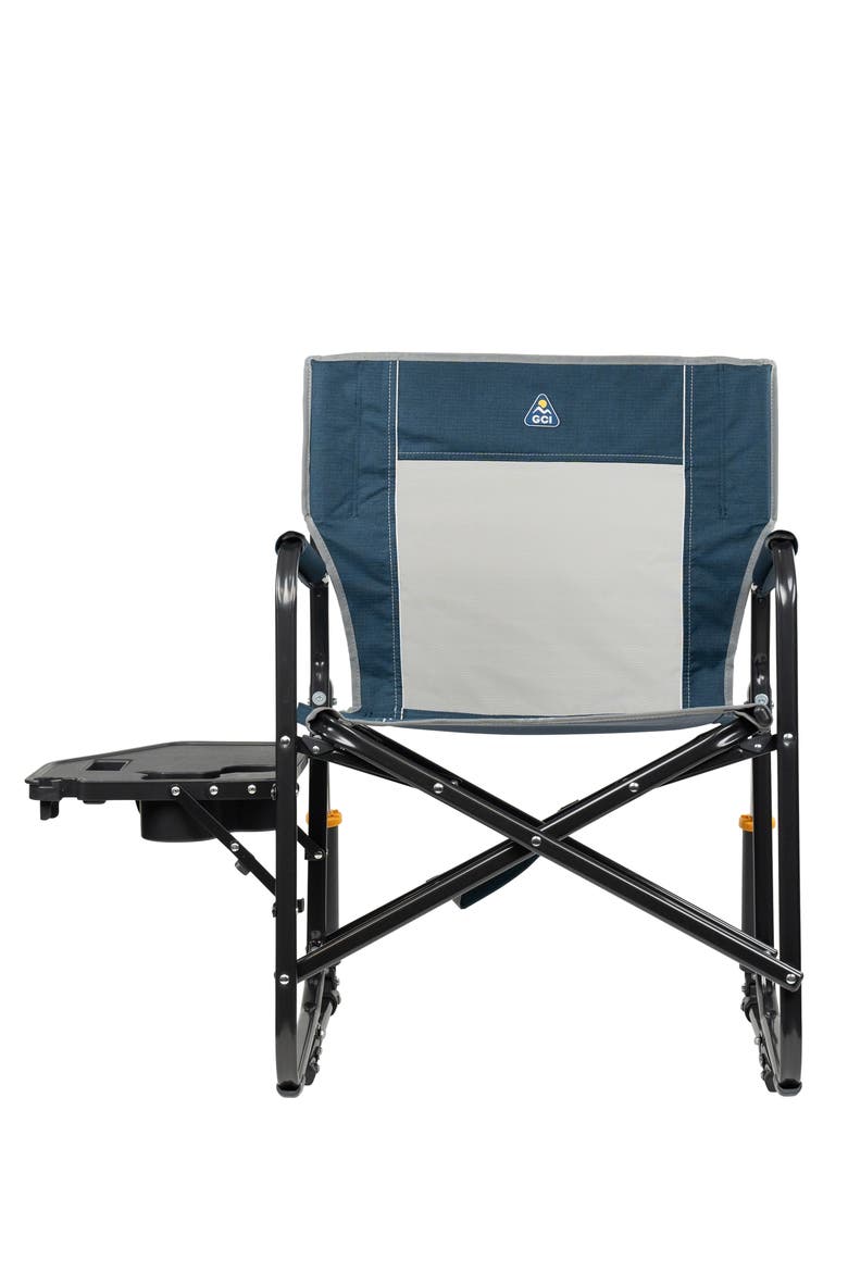Freestyle Rocker with Side Table, Alternate, color, Heathered Indigo