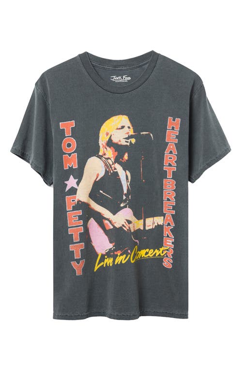 Junk Food Tom Petty Graphic T-shirt In Vintage Black