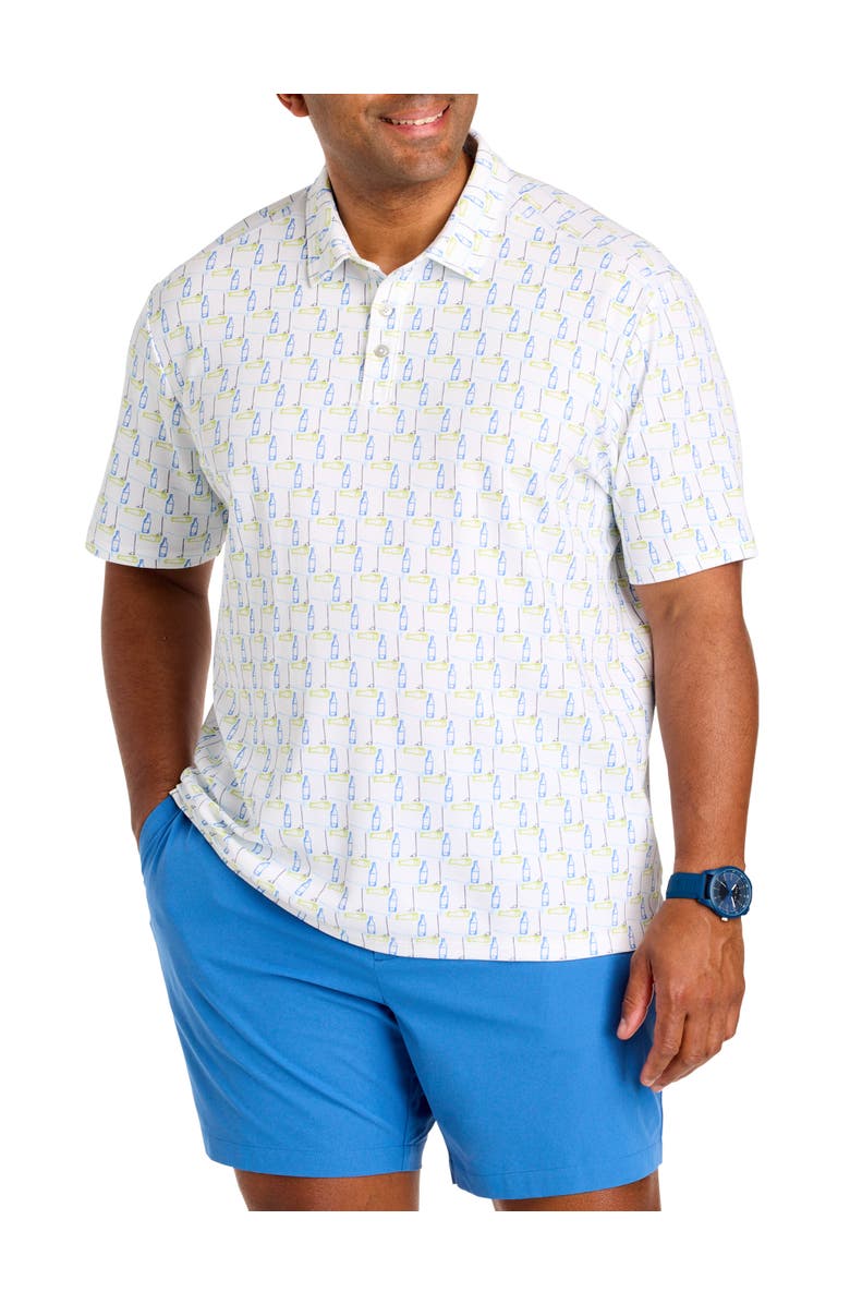Tommy Bahama Big & Tall Emfielder IslandZone<sup>®</sup> Cocktail Polo, Main, color, White