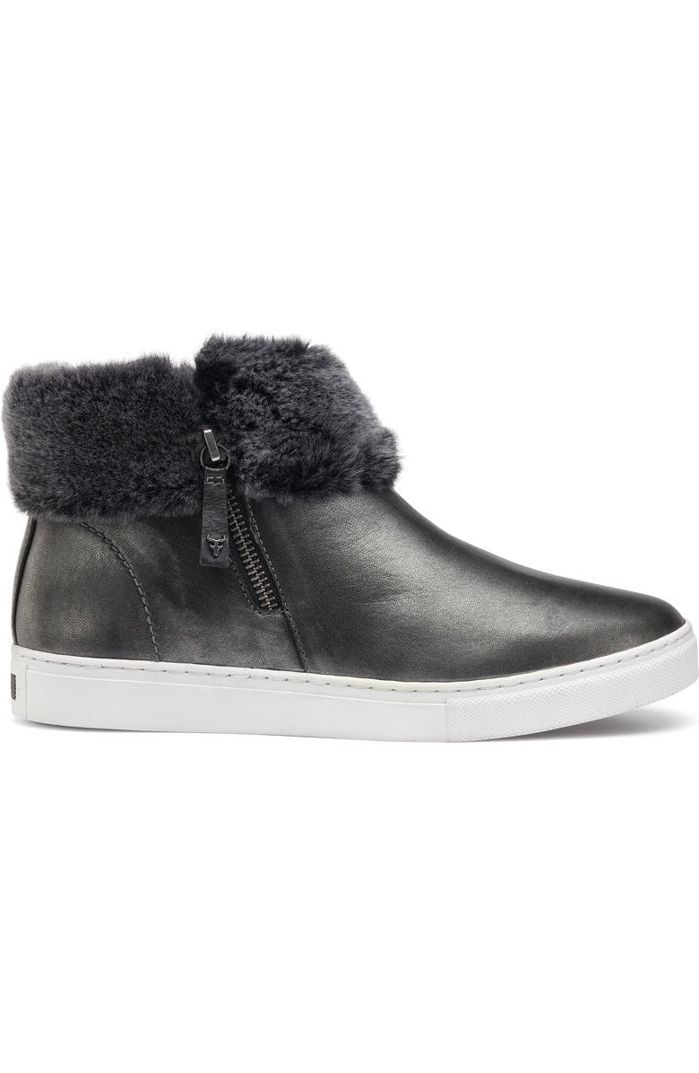 Trask Lexi Genuine Shearling Sneaker, Alternate, color,