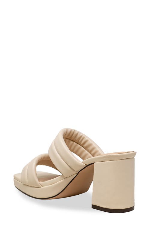 Chase & Chloe Chase And Chloe Moira Platform Sandal In Light Beige Pu