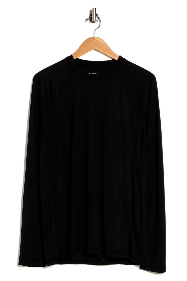 Core Long Sleeve Performance T-Shirt, Alternate, color, BLACK