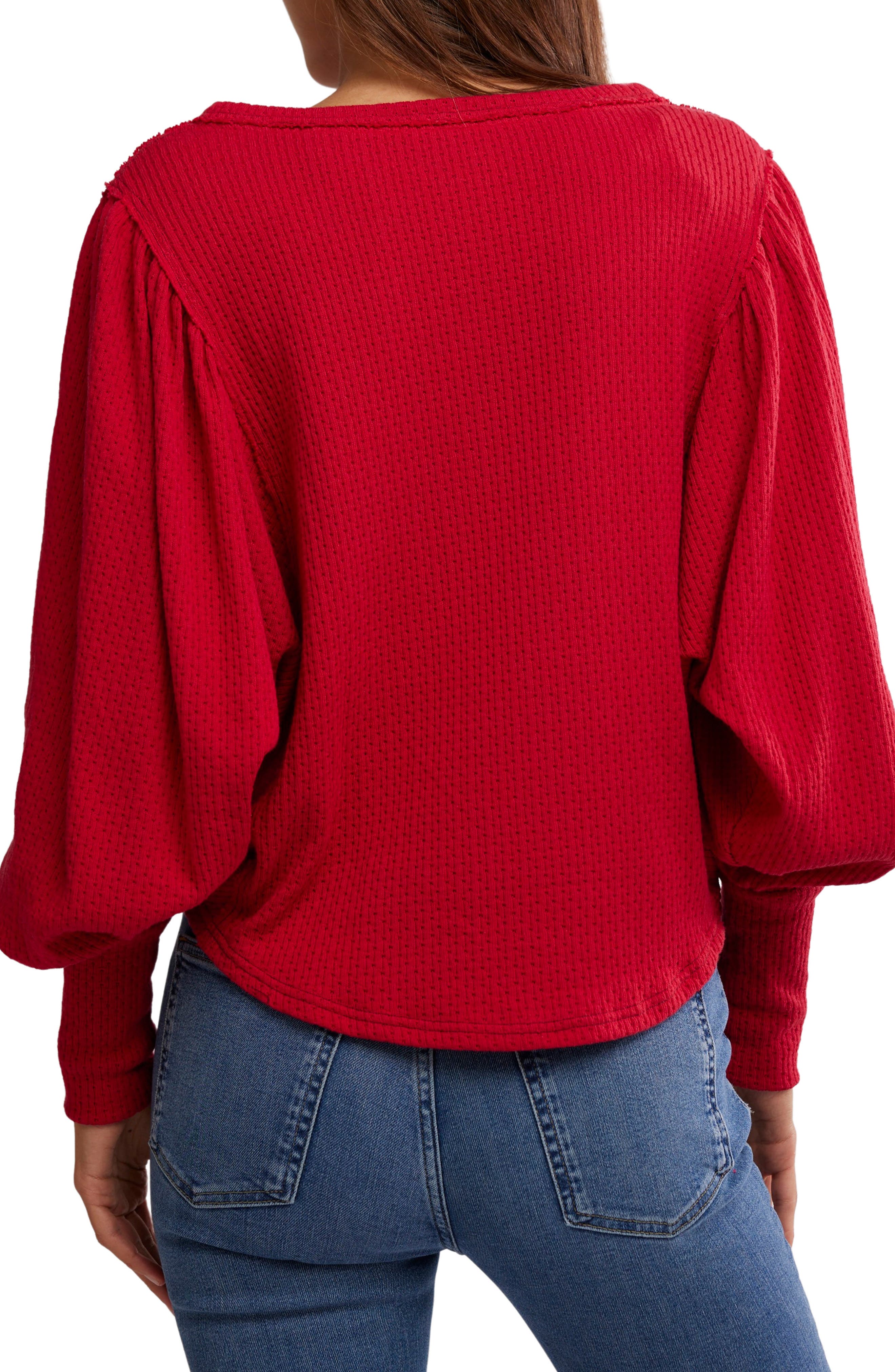 Quinn Rib Henley Top - image 4