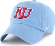 '47 Men's '47 Light Blue Kansas Jayhawks Vault Clean Up Adjustable Hat