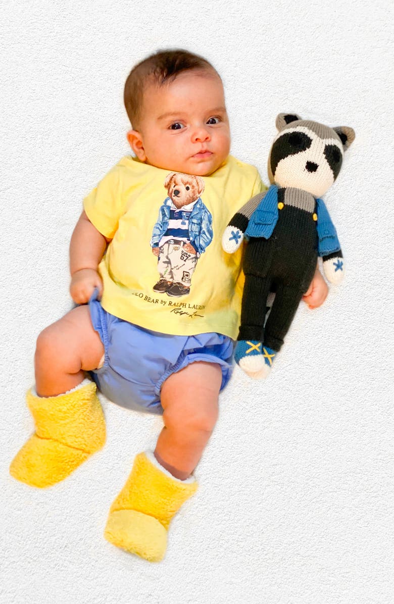 Cuddoll Riley Raccoon 13" Hand-Knit Stuffed Animal, Alternate, color,