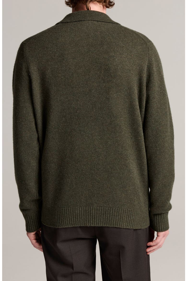 Wool & Cashmere Felted Blazer, Alternate, color, HEATHER NIGHT LEAF