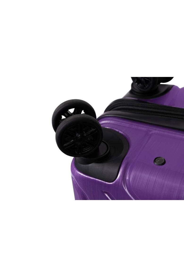 New York Elite 3 Piece (20"/24"/28") Luggage Set With 3 Packing Cubes, Alternate, color, Purple