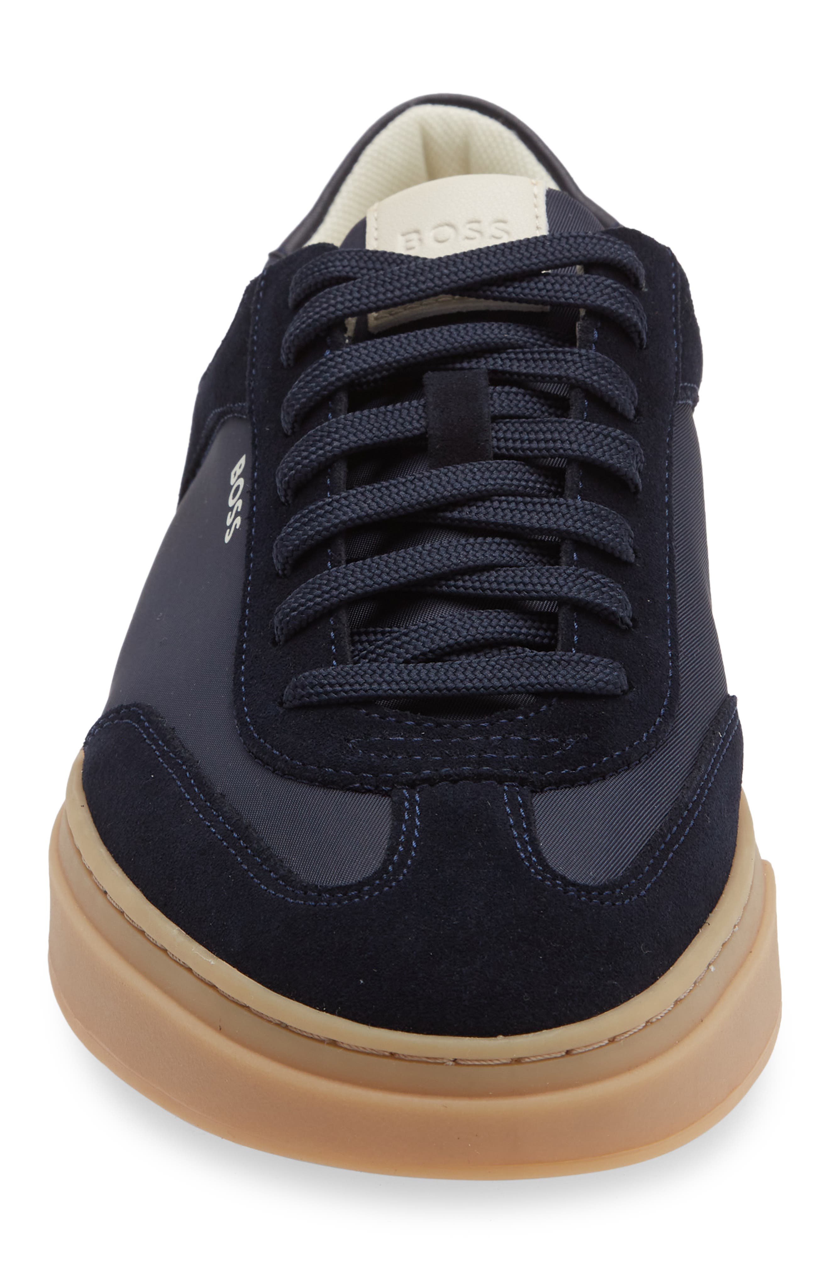 Kieran Low Top Racing Sneaker, Alternate, color, DARK BLUE