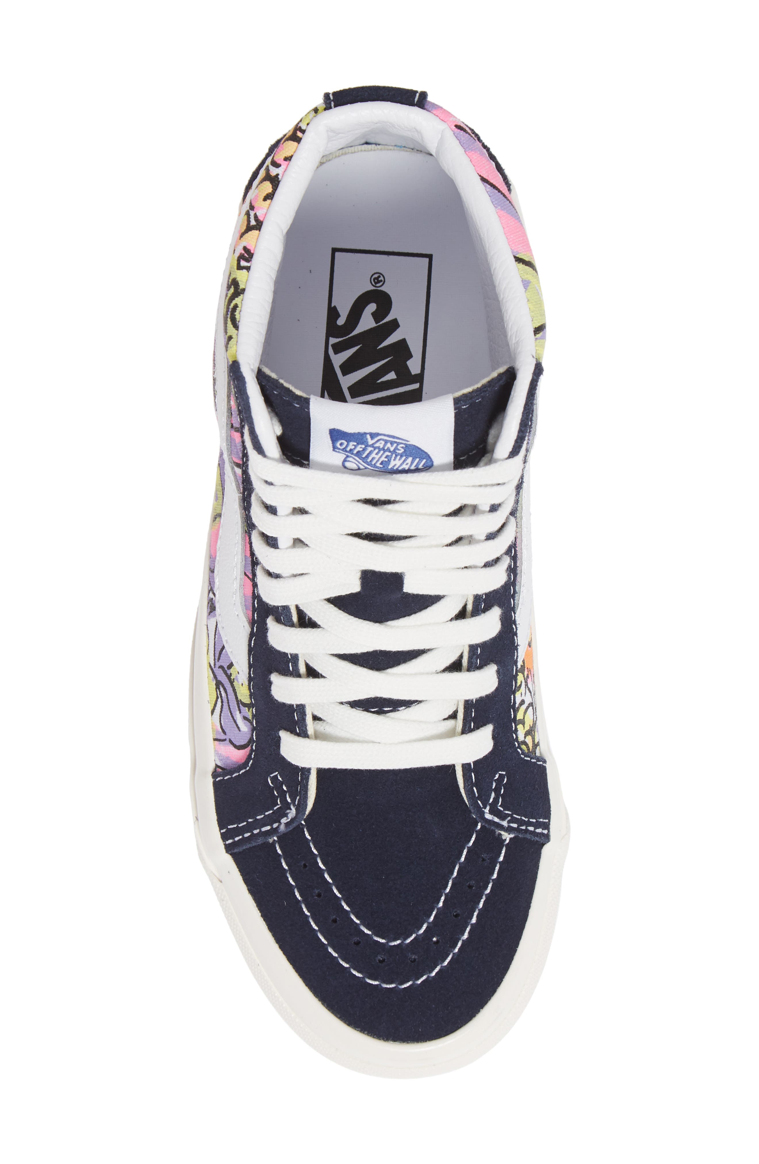 Sk8-Hi 38 DX High Top Sneaker, Alternate, color, PARISIAN NIGHT/ VEGGIES PRINT