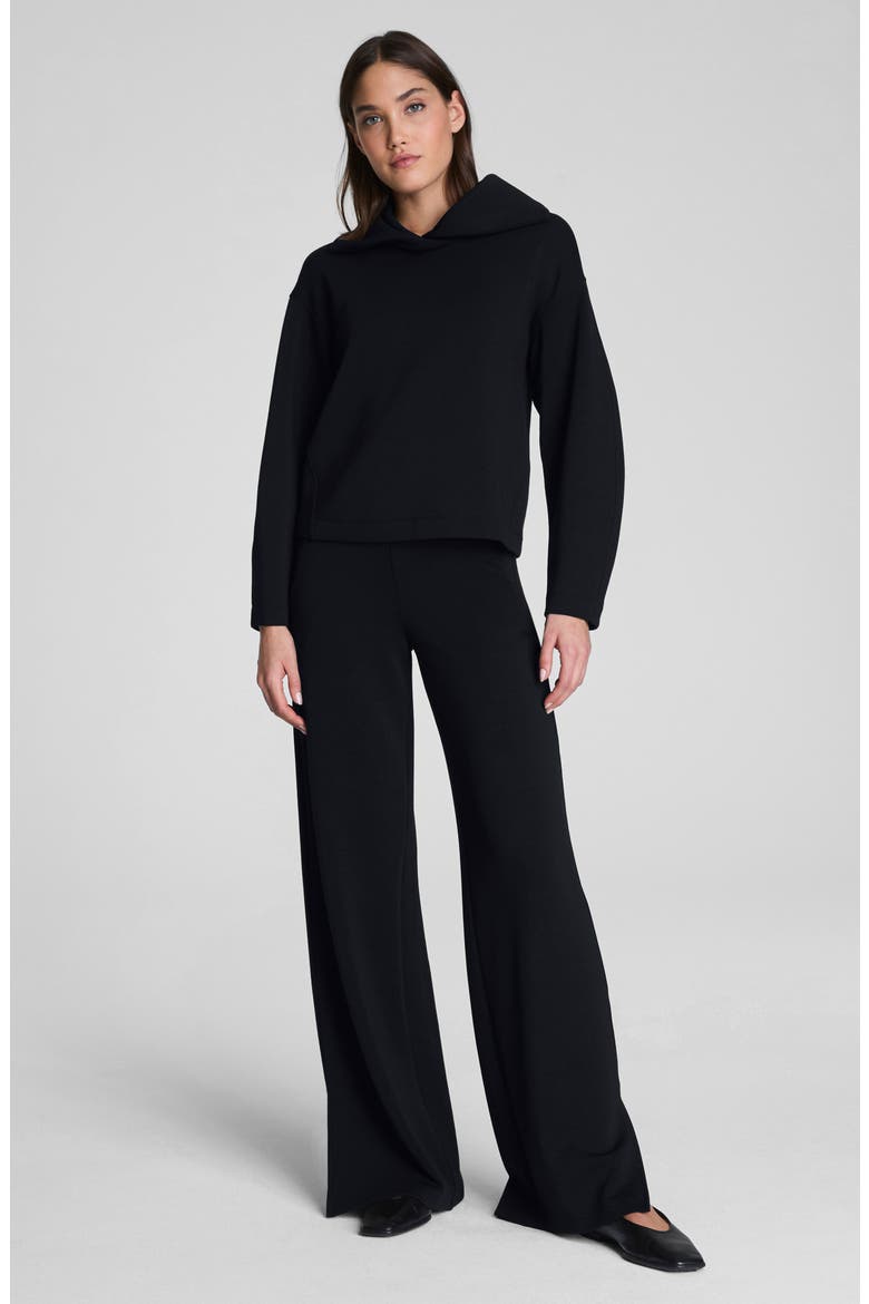 Brushed Hoodie, Alternate, color, VERY BLACK
