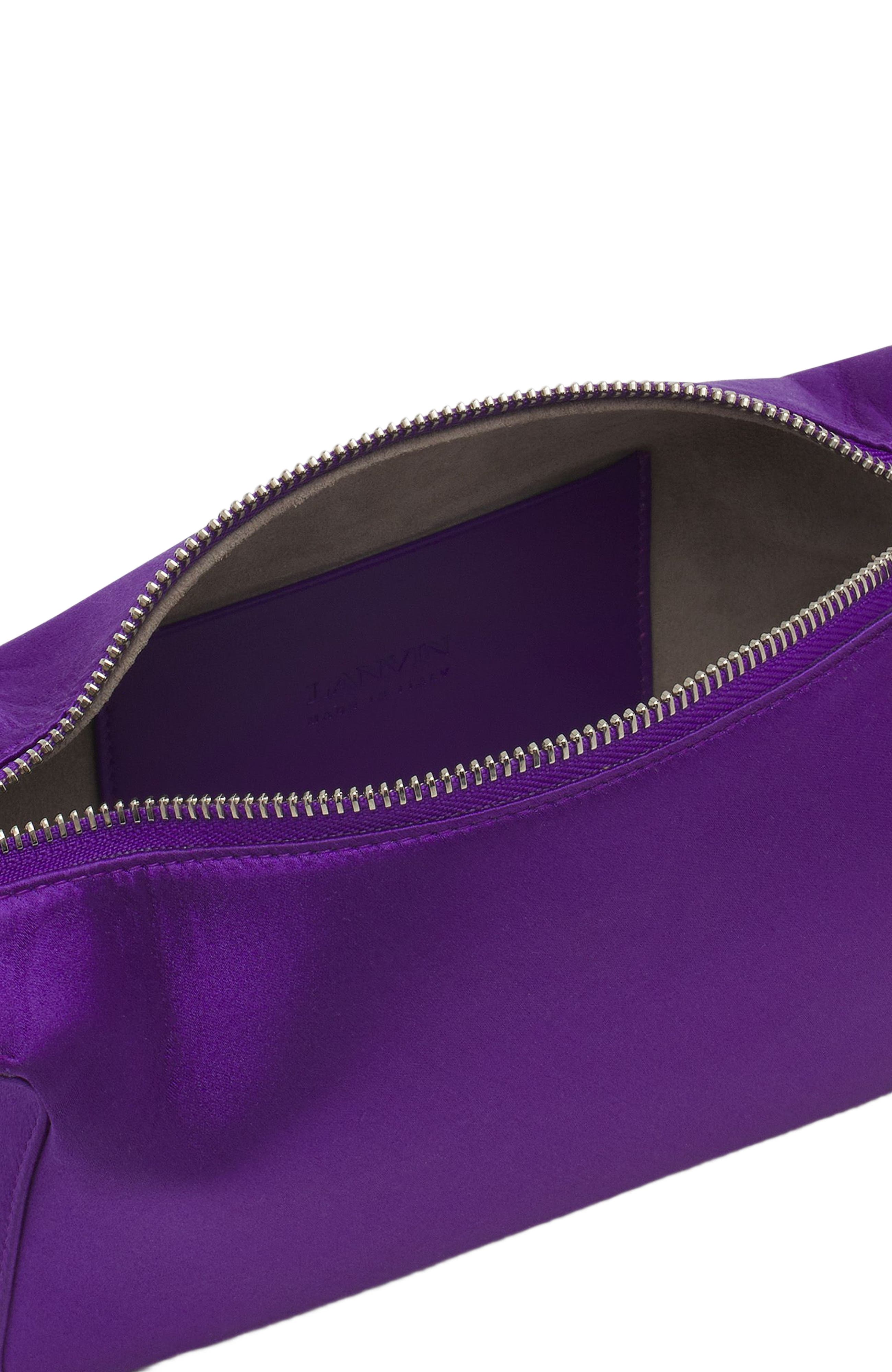 Lanvin Haute Séquence Satin Clutch Bag, Alternate, color, 