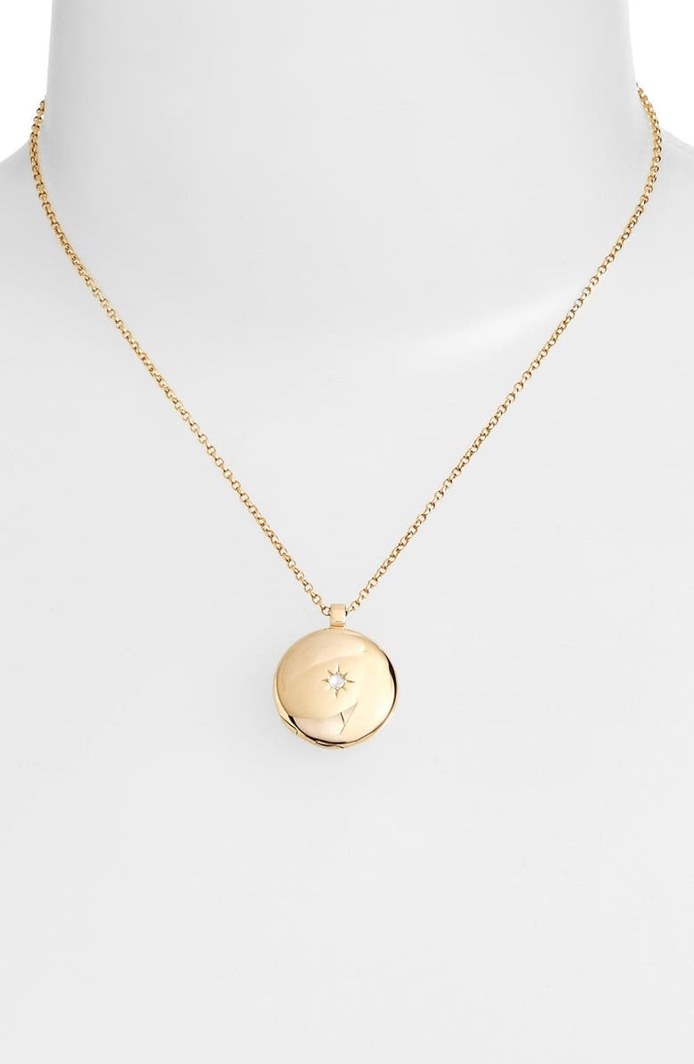 Astley Clarke 'Medium Astley' Locket Pendant Necklace, Alternate, color,