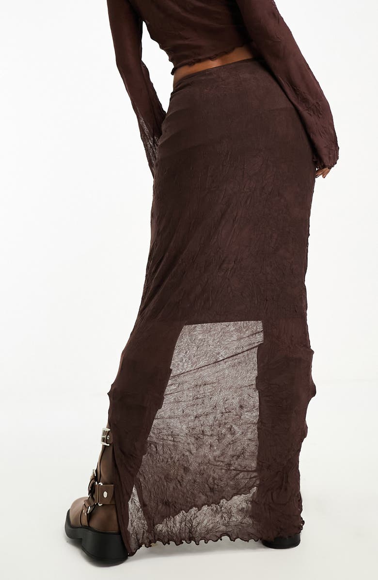 ASOS DESIGN Textured Maxi Skirt, Alternate, color, 