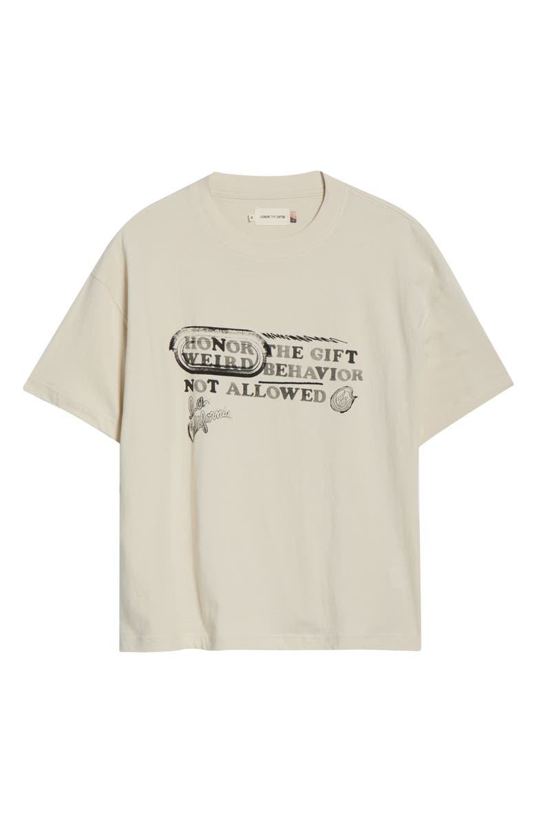 HONOR THE GIFT Weird Behavior Graphic T-Shirt, Main, color, Taupe