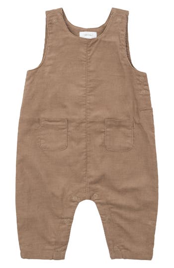 Angel Dear Cord Cinnamon Swirl Classic Romper In Brown