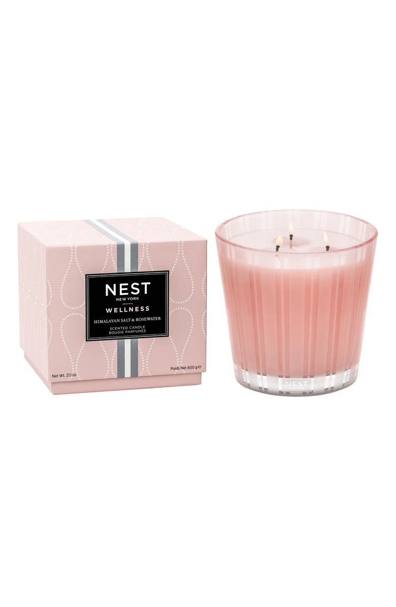 NEST New York Himalayan Salt & Rosewater Scented Candle, Alternate, color,
