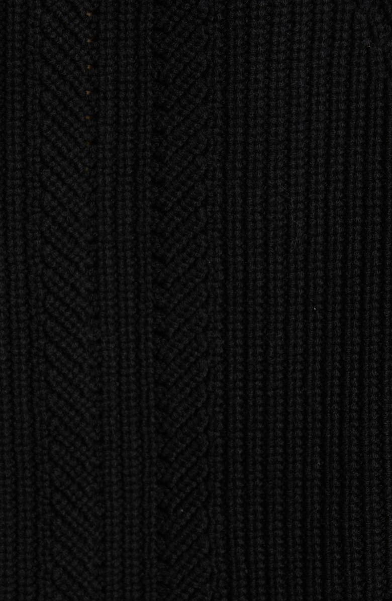 Fendi Genuine Fox Fur Cuff Cashmere Sweater, Alternate, color, 