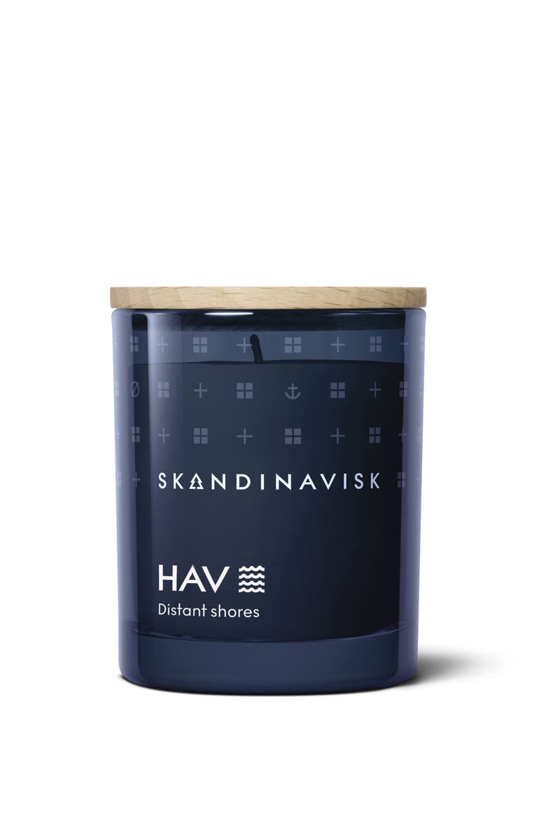 SKANDINAVISK HAV Scented Candle 65g, Alternate, color, Blue