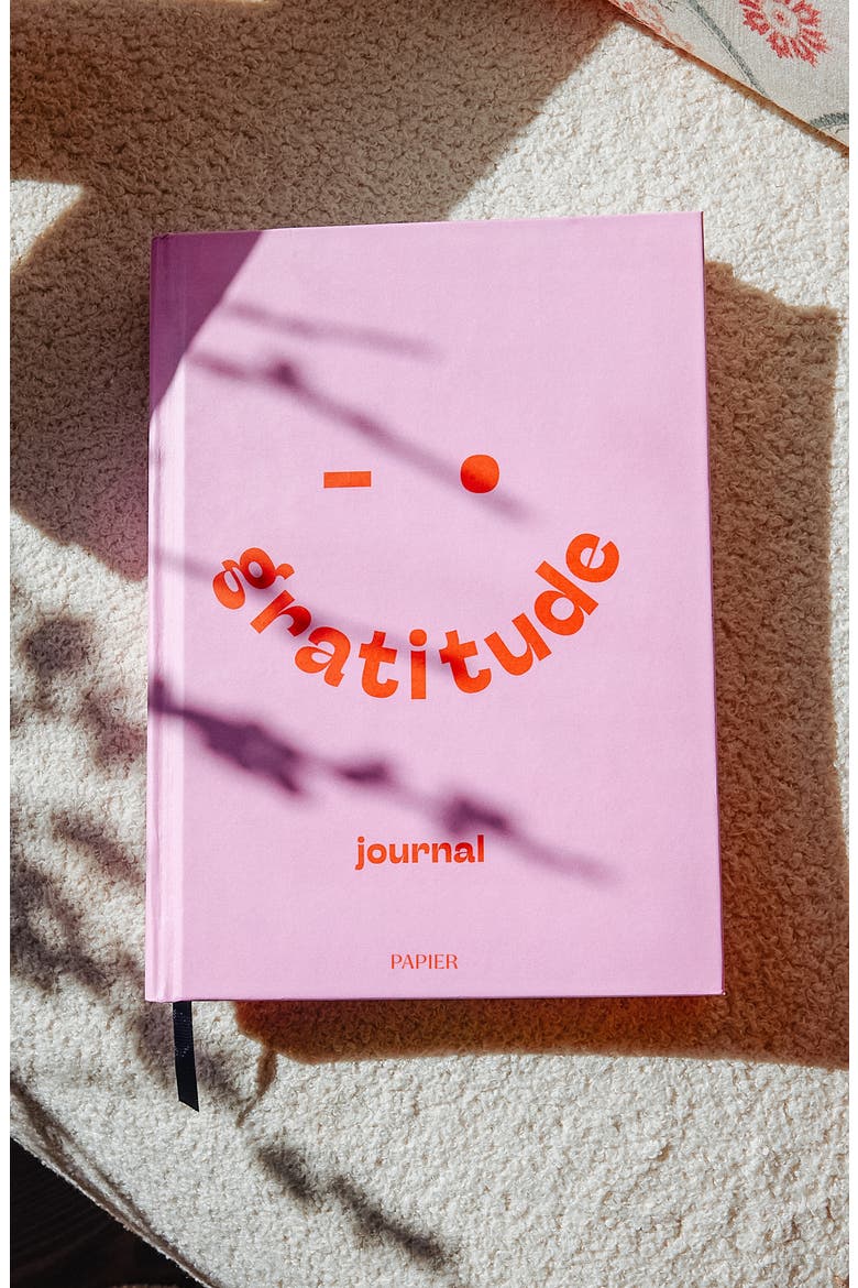 Gratitude Attitude Journal, Alternate, color, PINK