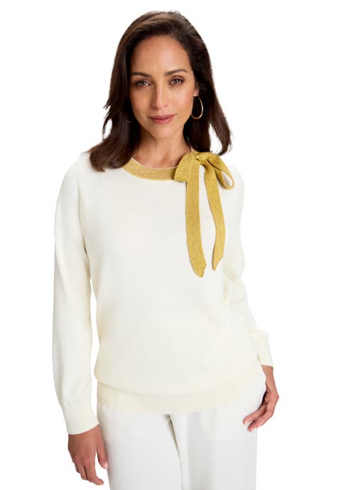 Tie-Neck Sweater (Plus)