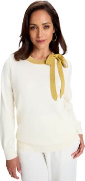 Jessica London Tie-Neck Sweater