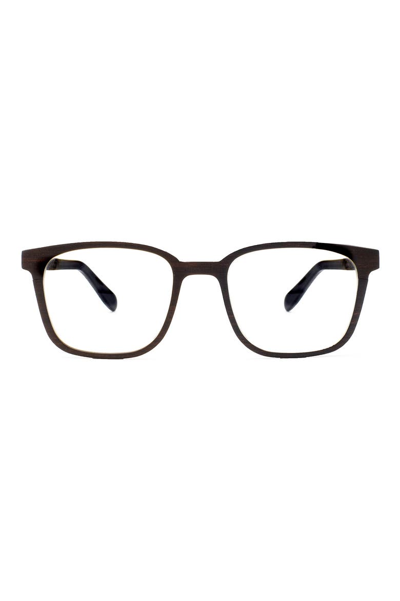 Jetter 50mm Square Optical Glasses, Main, color, BLACK / CLEAR