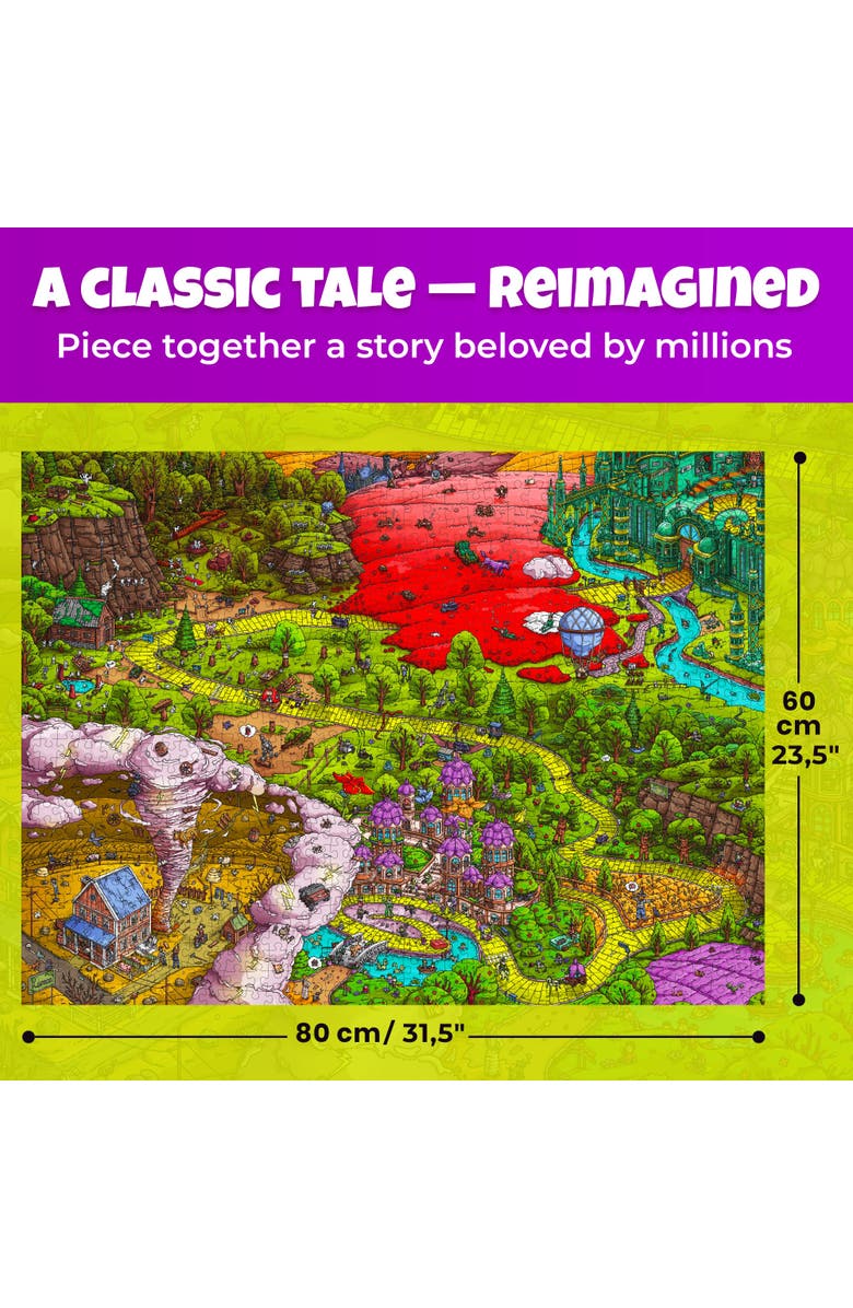 Quokka 1000 Piece Jigsaw Puzzle for Adults - Alice in Wonderland, Red Riding Hood & Emerald Kingdom, Alternate, color, Oz