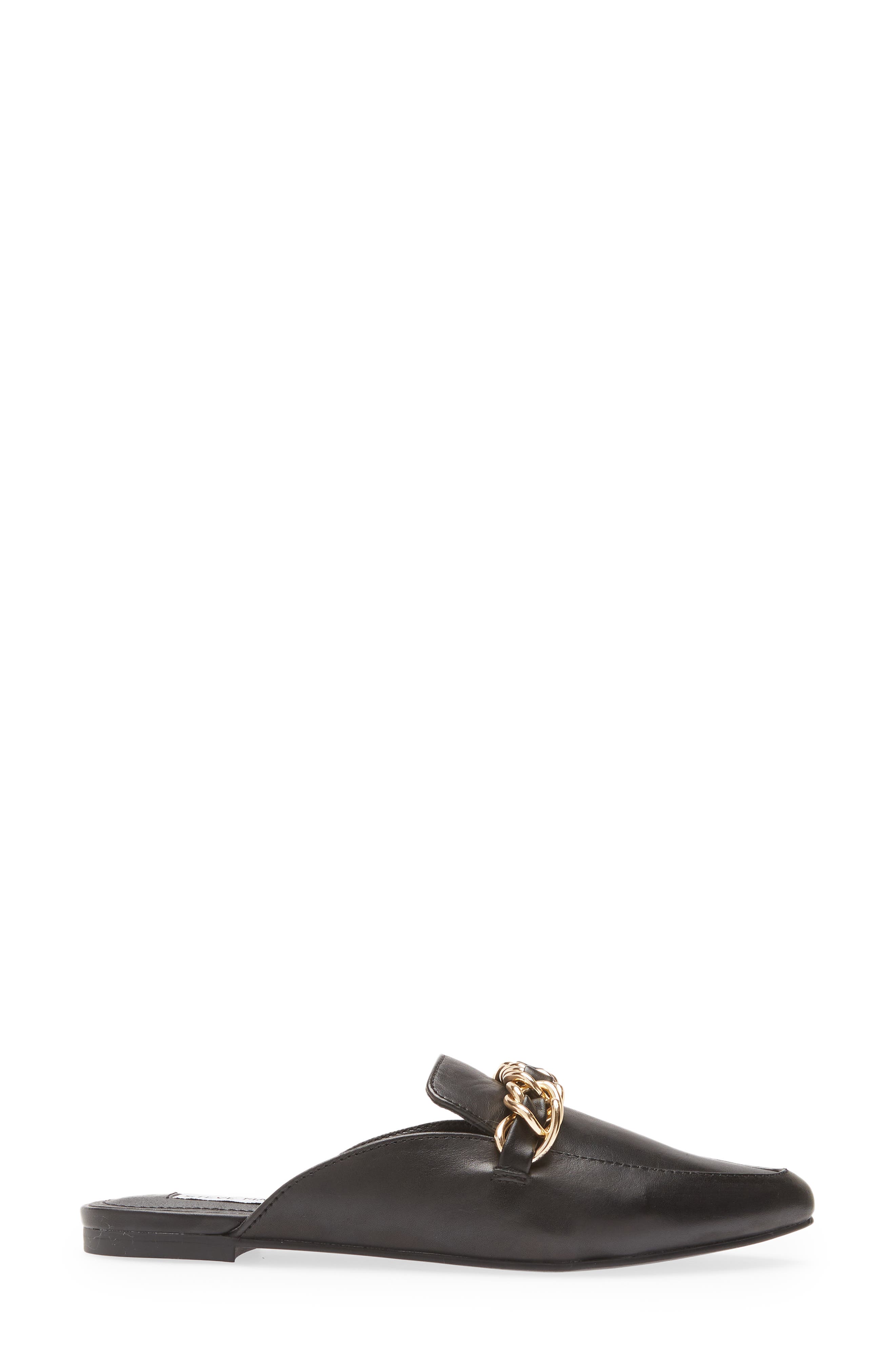 Faine Mule, Alternate, color, BLACK LEAT