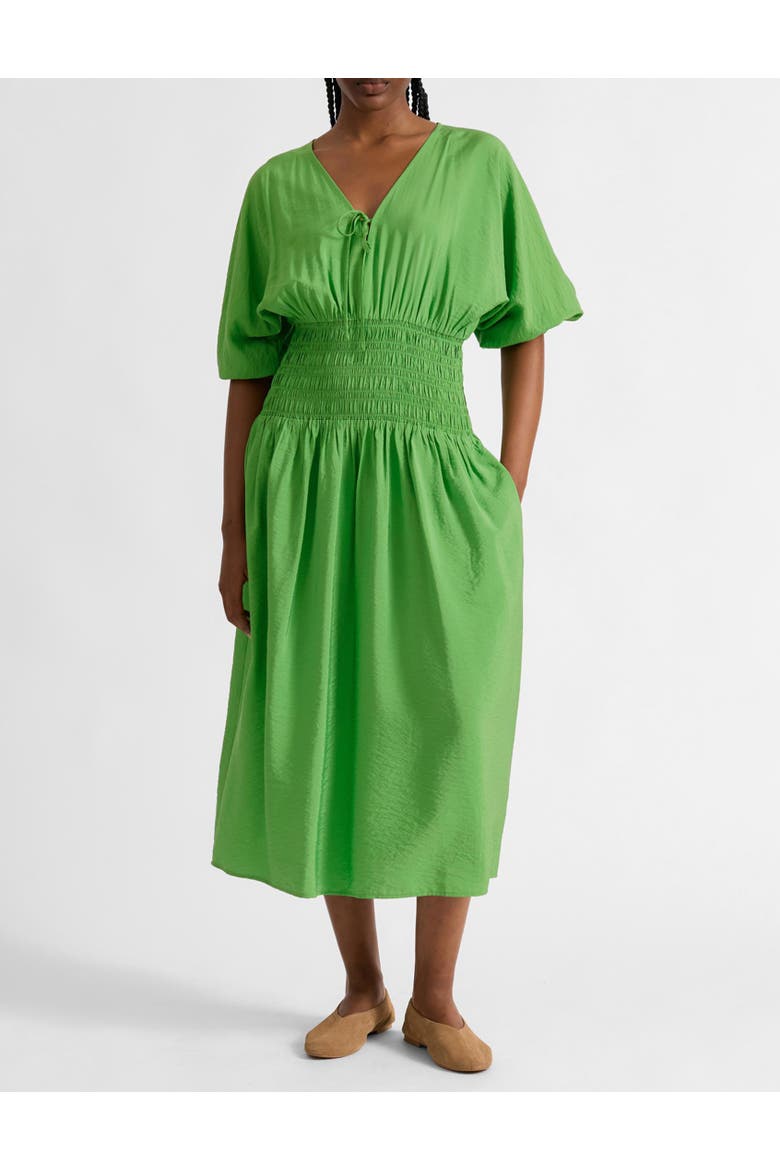 Air Flow Shirred Waist Dress, Alternate, color, Green