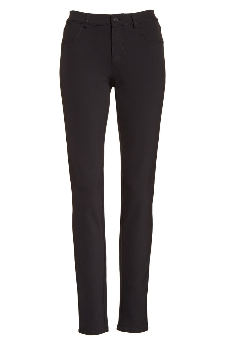 Lafayette 148 New York Mercer Acclaimed Stretch Skinny Pants, Alternate, color, Black