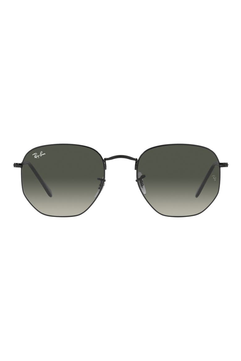51mm Gradient Aviator Sunglasses, Main, color, BLACK/ GREY GRADIENT