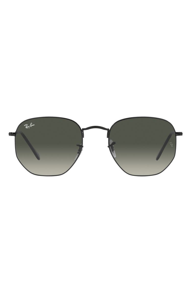 Ray-Ban 51mm Gradient Aviator Sunglasses, Main, color, Black/ Grey Gradient