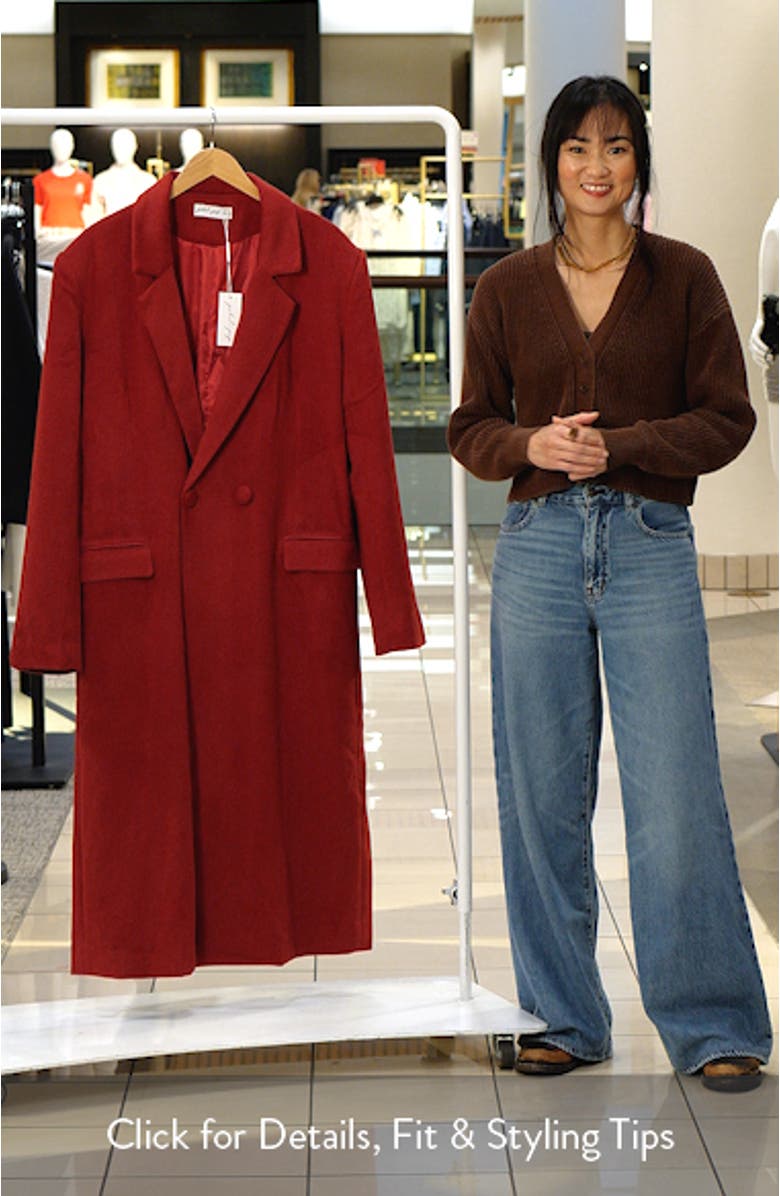 Jett Long Double Breasted Coat, sales video thumbnail